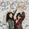 image29 Pcs Hanging Mirror Disco Ball Glass Disco Balls DILIBRA Mini Reflective Disco Ball Ornament Silver Disco Balls Decoration for Christmas Tree Cake Holiday Festive Party Decor
