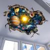 image3D Broken Cosmic Galaxy Wall Decals Magic Milky Way Outer Space Planet Wall Stickers Creative Stars and Solar System Wallpaper for Kids Boys Floor Ceiling Living Room Bedroom Home DecorPlanet1