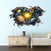 image3D Broken Cosmic Galaxy Wall Decals Magic Milky Way Outer Space Planet Wall Stickers Creative Stars and Solar System Wallpaper for Kids Boys Floor Ceiling Living Room Bedroom Home DecorPlanet1