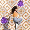 imageDILIBRA 24 Pcs Metallic Cheerleading Pom Poms for Kids Cheerleaders Cheer Pom Poms with Baton Handle Cheering Squad Hand Flower for Adults Team Spirit Sports Game Dancing PartyPurple
