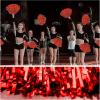 imageDILIBRA 24 Pcs Metallic Cheerleading Pom Poms for Kids Cheerleaders Cheer Pom Poms with Baton Handle Cheering Squad Hand Flower for Adults Team Spirit Sports Game Dancing PartyRed
