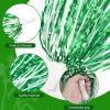 imageDILIBRA 24 Pcs Metallic Cheerleading Pom Poms for Kids Cheerleaders Cheer Pom Poms with Baton Handle Cheering Squad Hand Flower for Adults Team Spirit Sports Game Dancing PartyGreen and White