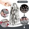 imageDILIBRA 24 Pcs Metallic Cheerleading Pom Poms for Kids Cheerleaders Cheer Pom Poms with Baton Handle Cheering Squad Hand Flower for Adults Team Spirit Sports Game Dancing PartySliver