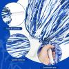 imageDILIBRA 24 Pcs Metallic Cheerleading Pom Poms for Kids Cheerleaders Cheer Pom Poms with Baton Handle Cheering Squad Hand Flower for Adults Team Spirit Sports Game Dancing PartyBlue and White