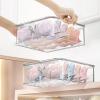 imageDILIBRA 2pcs Socks Bra Underwear Organizer for Closet 16 Compartment Removable Divided Plastic Sock Storage Box with Lid Clear Dresser Drawer Organizer Storage Container for Bra Socks Ties Scarf2 Packs Clear