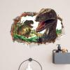 imageDILIBRA 3D Cracked Large Forest Dinosaur Wall Sticker SelfAdhesive Broken Smashed Dinosaur Decorative Mural for Boys Bedroom Baby Kids Nursery