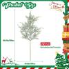 imageDILIBRA 72PCS Artificial Pine Branches Spring Greenery Stems Faux Pine Branches Fake Christmas Pine DIY Cedar Picks for Holiday Garland Wreath Vase Craft Home Kitchen Garden DecorationsLarge Green With Snowflakes