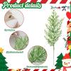 imageDILIBRA 72PCS Artificial Pine Branches Spring Greenery Stems Faux Pine Branches Fake Christmas Pine DIY Cedar Picks for Holiday Garland Wreath Vase Craft Home Kitchen Garden DecorationsGreen