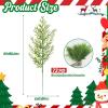 imageDILIBRA 72PCS Artificial Pine Branches Spring Greenery Stems Faux Pine Branches Fake Christmas Pine DIY Cedar Picks for Holiday Garland Wreath Vase Craft Home Kitchen Garden DecorationsGreen