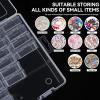 imageDILIBRA Bead Organizer Box 92 Pcs Small Bead Organizers and Storage Plastic Cases Mini Clear Bead Storage Containers Boxes with Hinged Lid for Diamond Painting Accessories Bead Jewelry DIY Crafts2 Pack 92 Organizers