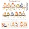 imageDILIBRA Colorful Bird on The Branch Wall Stickers Peel and Stick Creative Bird Wall Decals DIY Vinyl Art Murals for Nursery Kids Bedroom Living Room Classroom Preschool PlayroomColorful Birds