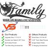 imageDILIBRA Family Sign Black Metal Wall Decor Family Where Life Begins and Love Never Ends Word Wall Art Home Decor Iron Letters Quotes Wall Hanging Decoration for Living Room Dining Room