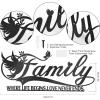 imageDILIBRA Family Sign Black Metal Wall Decor Family Where Life Begins and Love Never Ends Word Wall Art Home Decor Iron Letters Quotes Wall Hanging Decoration for Living Room Dining Room