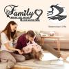 imageFamily Sign Black Metal Wall Decor DILIBRA Family Where Life Begins and Love Never Ends Word Wall Art Home Decor Iron Letters Quotes Wall Hanging Decoration for Living Room Dining Room
