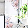 imageFloral Peonies Wall Stickers Pink Blue Peony Rose Bouquet Flowers Removable Peel and Stick Wall Decal DIY Art Vintage Blossom Flowers Wallpaper for Wedding Living Room Girls Room