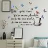 imageHave I Gone Mad You are Entirely Bonkeis Wall Sticker Quote Religious Bible Sign Saying and Colorful Butterfly Wall Decal DILIBRA Inspirational Home Decor for Bedroom Living Room Office