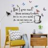 imageHave I Gone Mad You are Entirely Bonkeis Wall Sticker Quote Religious Bible Sign Saying and Colorful Butterfly Wall Decal DILIBRA Inspirational Home Decor for Bedroom Living Room Office