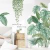 imageTropical Plant Wall Decals Green Plants Nature Giant Tree Hanging Vine Green Leaves Removable Peel and Stick Wall Stickers DILIBRA DIY Art Vinly Murals for Home Office Party Nursery Green2