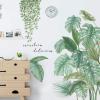 imageTropical Plant Wall Decals Green Plants Nature Giant Tree Hanging Vine Green Leaves Removable Peel and Stick Wall Stickers DILIBRA DIY Art Vinly Murals for Home Office Party Nursery Green2