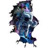 imageAstronaut Wall Stickers Space Walk Spaceship Planet Flying Pig DIY Art Murals Wall Decals DILIBRA Cartoon Spaceman Cosmonaut Wall Decor for Kids Boys Bedroom Playing Room Nursery