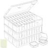 imageDILIBRA Bead Organizer Box 62Pcs Small Bead Storage Containers Plastic Cases with Hinged Lid Rectangle Clear Diamond Painting Storage Containers for Jewelry DIY Crafts Bracelet Seeds Nail3 Pack 90 Pcs