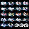 imageDILIBRA Set of 6 Floating Shoe Display Shelf with Lights Glow Color Changing Clear Acrylic Shoe Shelf for Wall Levitating Sneaker Shelves Wall Mount for Display Your Top Shoes Collection18pcsclear