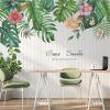 imageTropical Leaves Green Plants Wall Stcikers DILIBRA Nature Palm Tree Hanging Banana Leaf and Flowers Wall Decal Giant Peel and Stick Monstera Murals for Bedroom Living Room Office Home Decor
