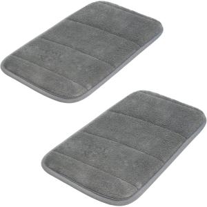 image2 Sets Upgrade Computer Wrist Elbow Pad DILIBRA Portable Memory Foam Arm Wrist Rest Pillow Soft and AntiSlip Wrist Support Mat for Keyboard Desktop Office Gaming  Alleviate Elbow PainGray