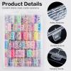 imageDILIBRA Large Bead Organizer Box 66 Pcs Small Clear Storage Containers with Labels Mini Bead Organizers and Storage Craft Case with Handle for Jewelry Bracelet Screws Seeds Diamonds Arts Small Parts1 Pack 66 Pcs