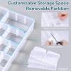 imageDILIBRA 5 Pack 36 Grids Large Plastic Organizer Box with Adjustable Dividers Clear Craft Organizers Bead Organizers with Label Stickers Compartment Container for Beads Crafts Jewelry Fishing Tackles2 Pack 72 Grids
