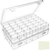 imageDILIBRA 5 Pack 36 Grids Large Plastic Organizer Box with Adjustable Dividers Clear Craft Organizers Bead Organizers with Label Stickers Compartment Container for Beads Crafts Jewelry Fishing Tackles2 Pack 72 Grids